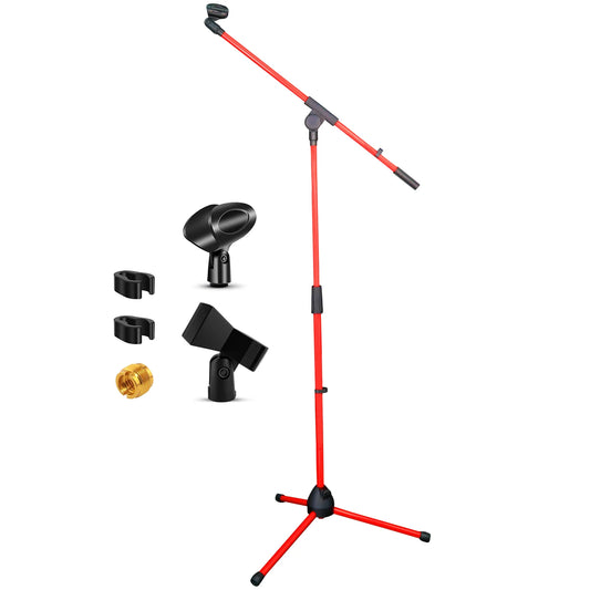 5Core Adjustable Floor Microphone Stand with Boom Arm