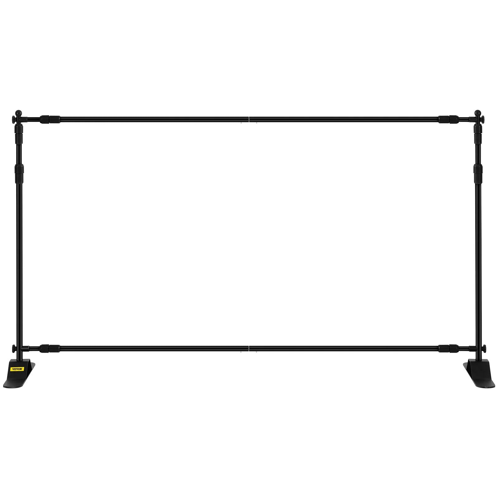 VEVOR Adjustable Telescopic Backdrop Banner Stand, 8' x 8' Retractable Display with Carrying Bag