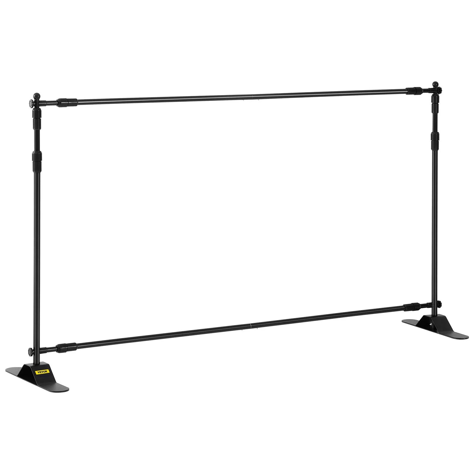 VEVOR Adjustable Telescopic Backdrop Banner Stand, 8' x 8' Retractable Display with Carrying Bag