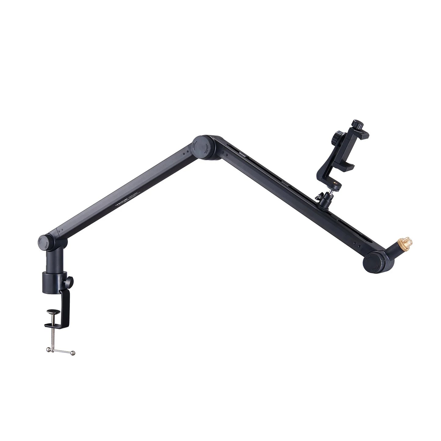 VEVOR Adjustable Microphone Boom Arm with Desk Mount, 360° Rotatable Stand and 3/8 to 5/8 Adapter, Compatible with Blue Yeti, HyperX QuadCast, Blue Snowball, Shure SM7B, and Audio Technica